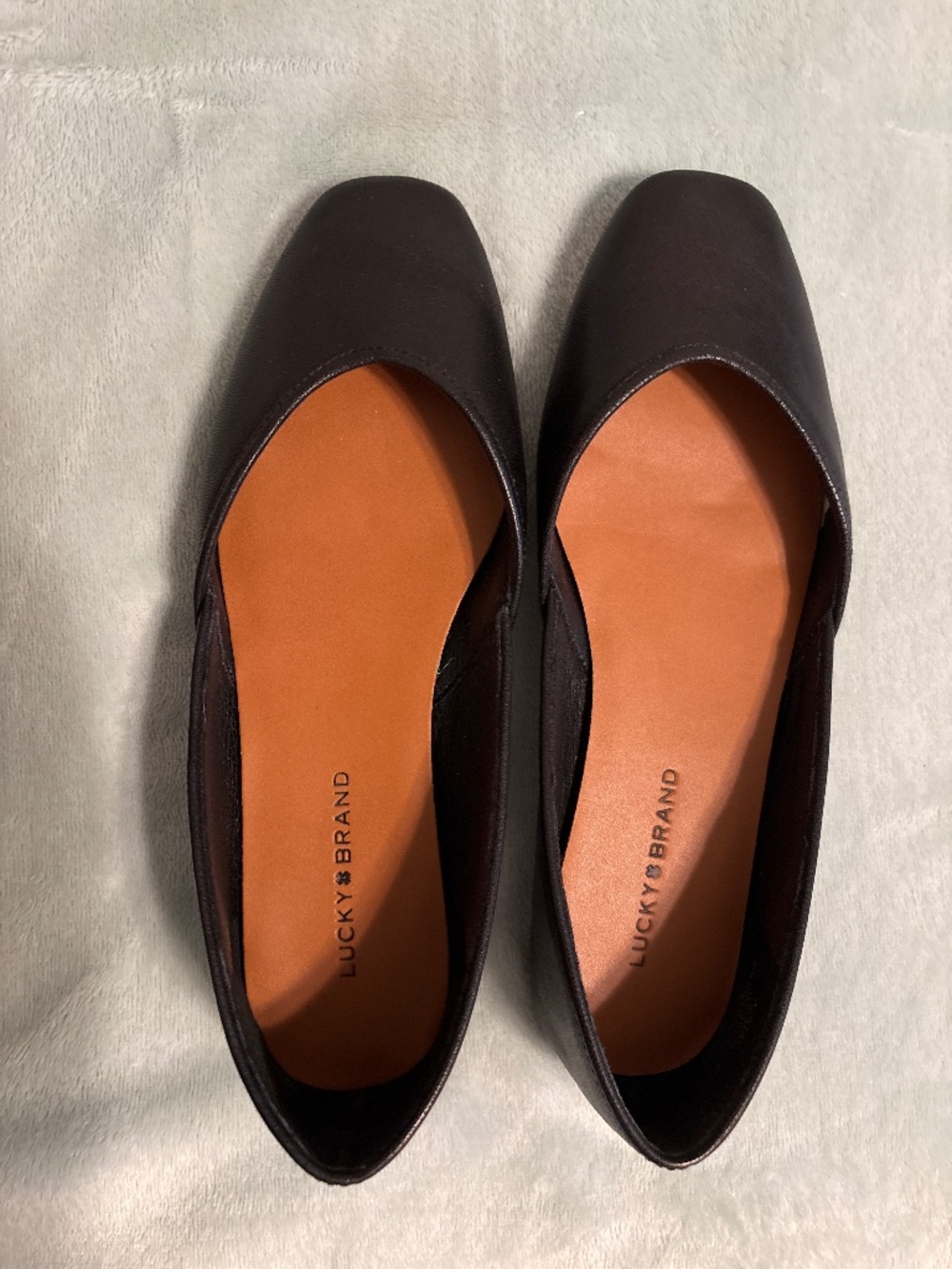 Lucky brand black ballerina flats. Size 6.5. New never worn.